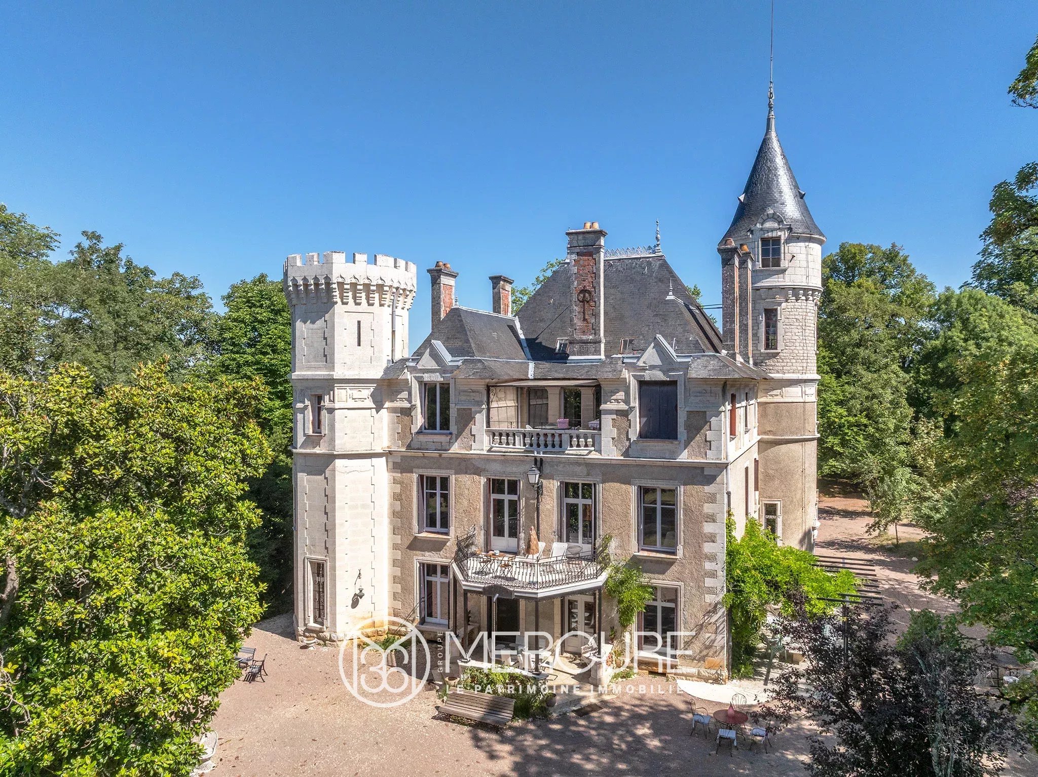 CHATEAU WITH 9HA PARK – NEAR NONTRON - 901052bx