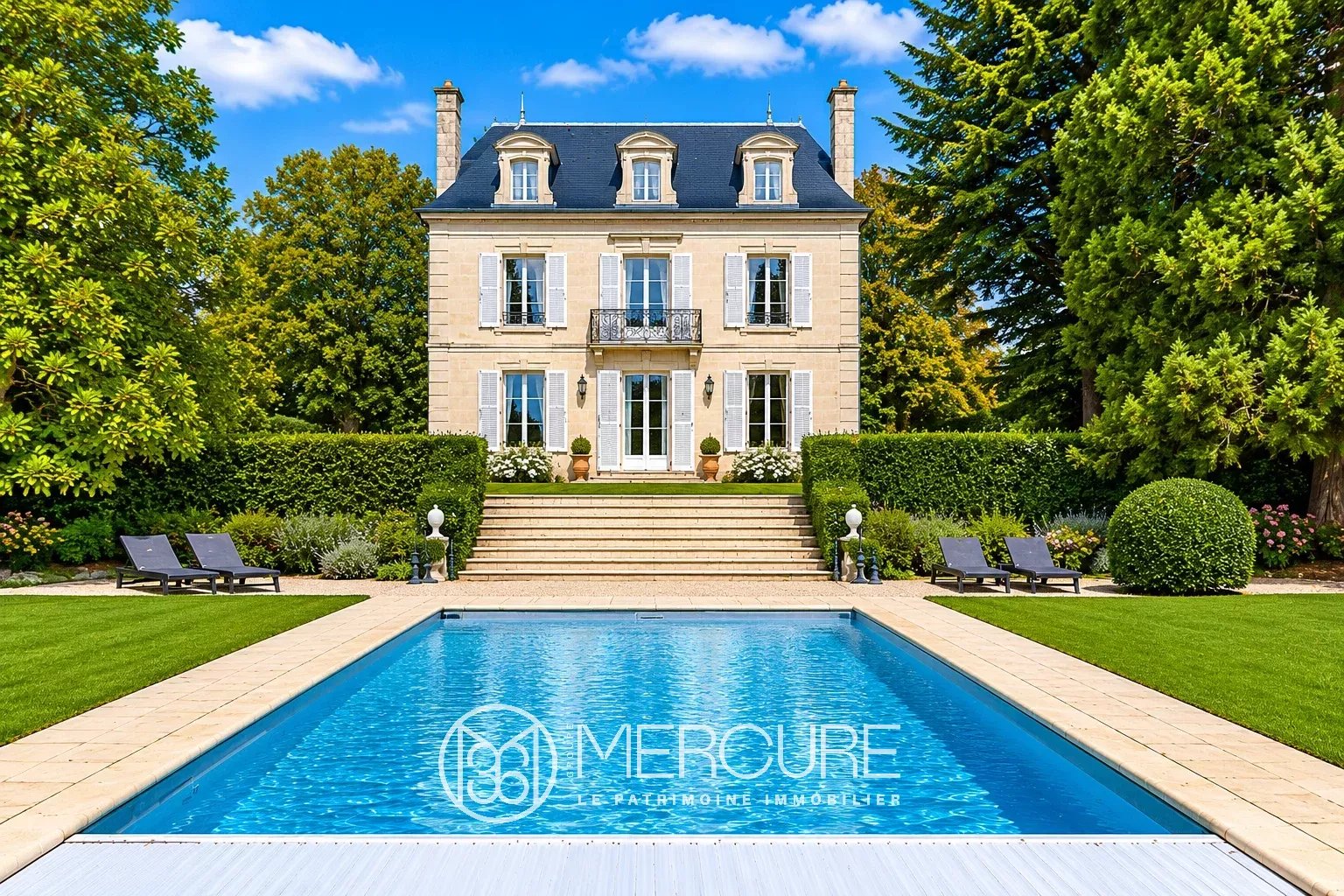 Oise – Maison de maître, dépendance, piscine et parc clos - 80623PI
