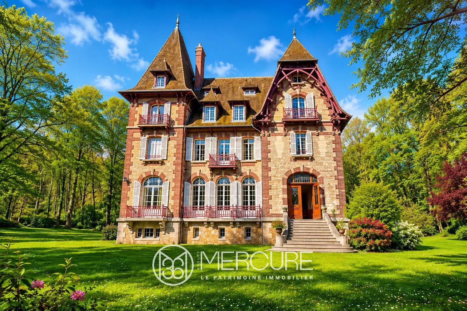 OISE – CHATEAU 19EME SIECLE DANS UN PARC DE 1.47HA - 80642PI