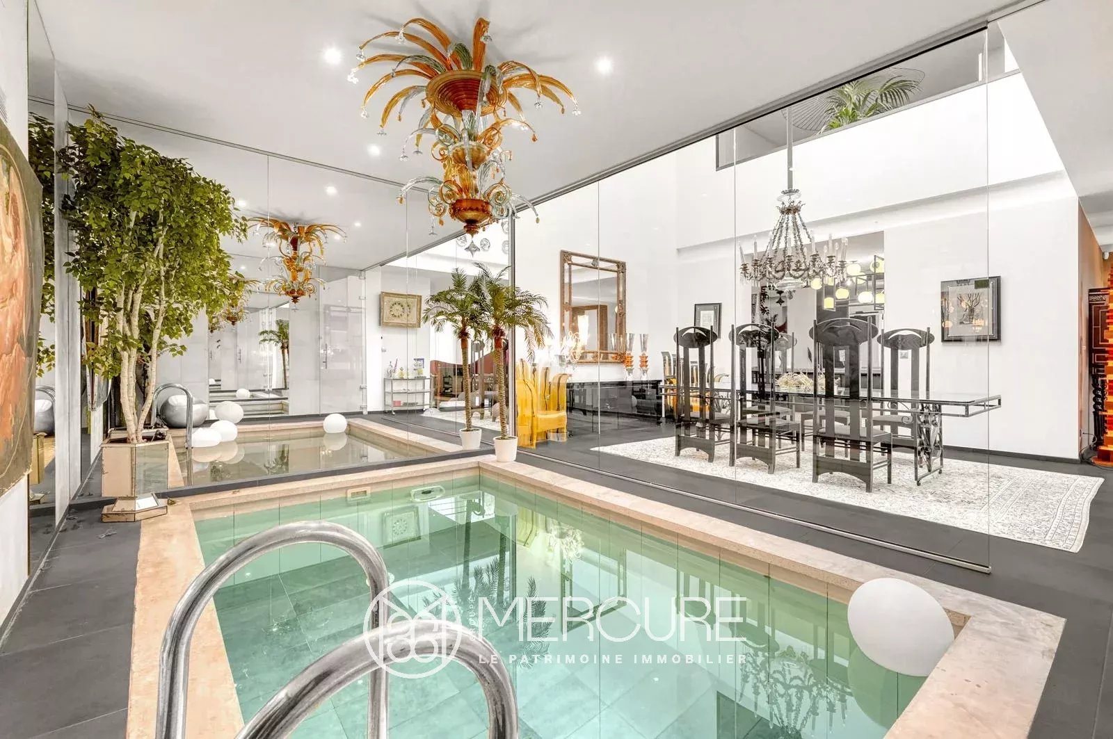MAISON D&rsquo;ARCHITECTE AVEC PISCINE INTERIEURE - 9369TS