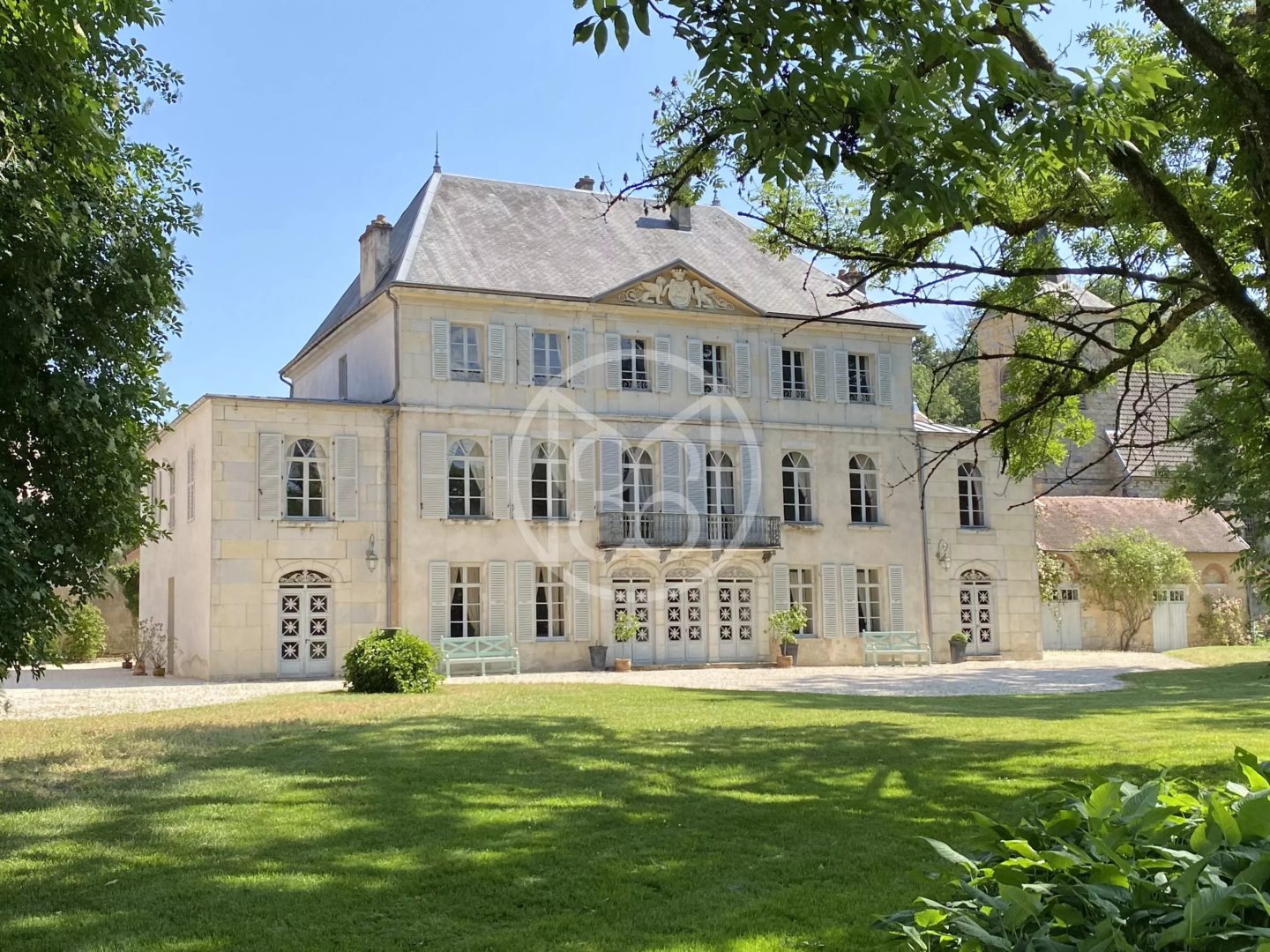 East of France, 17th-19th century neo-classical chateau , listed MH - 1636EL