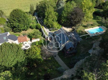 LOGIS XVe et MAISON XIXe sur 1,57 HA avec PISCINE - 9766PO