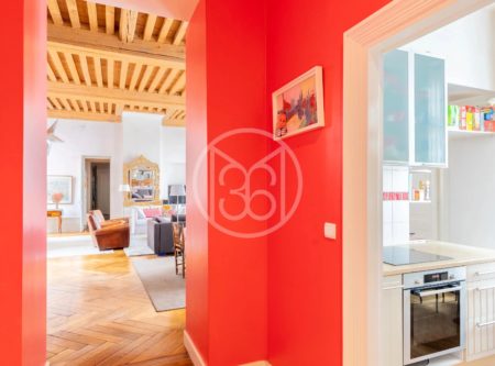 LYON 2° – PLACE LYON 2° – BELLECOUR – APPARTMENT 167 m² – 5 BEDROOMS and OFFICE - 4600LY