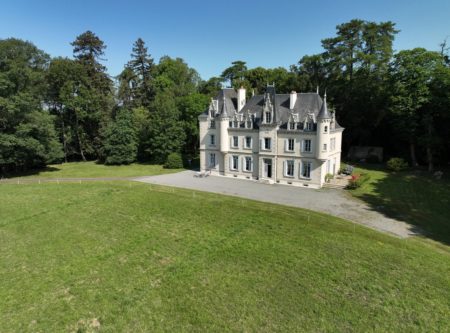 19th C. CHATEAU WITH WOODS, MEADOWS AND POND - 9756PO
