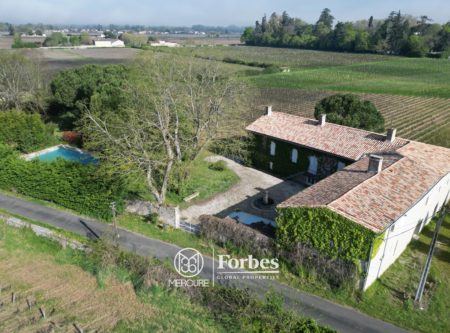 MAISON DE CAMPAGNE –  PISCINE ET VIGNES – BARSAC – GIRONDE - 901010bx