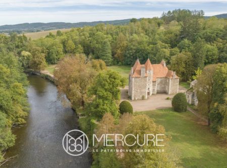 Center of France, listed chateau on 40 ha - 20523AU