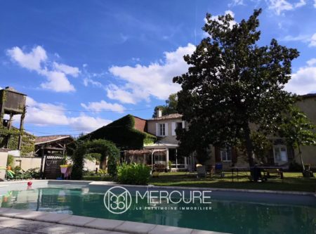 SAINTE-FOY-LA-GRANDE – 19th CENTURY MANOR HOUSE WITH GITES AND SWIMMING POOL – 17 HA PARK - 901059bx