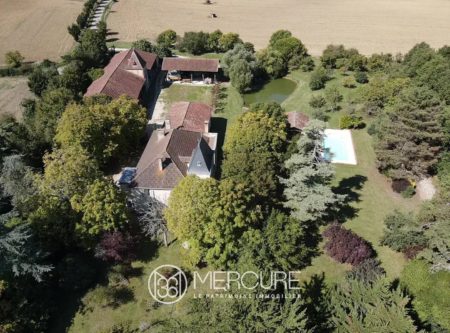 19TH-C CASTLE – OUTBUILDINGS, STABBLES, POOL - 8526TS