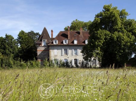 Allier, entre Moulins et Vichy, agréable château XVIIIeme de 440m², et ses dépendances sur terres agricoles de 69ha - 21307AU