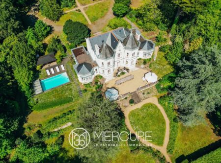 NANTES EST / VUE LOIRE / LE CELLIER BOURG  – SUPERBE MANOIR XIXe DANS UN ENVIRONNEMENT EXCEPTIONNEL 5 CHAMBRES, PISCINE & 2 GÎTES - 3050