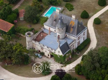 19th C. CHATEAU IN GREEN SETTING - 10024PO