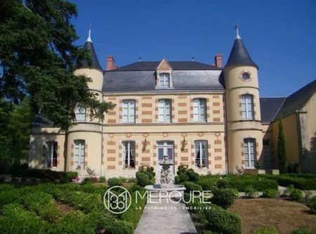 CHATEAU RENOVÉ AVEC PISCINE ET JARDIN A LA FRANCAISE PROCHE POITIERS - 14348vm