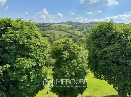Manoir fin XIXème avec vue panoramique, sur 4616m2 (terrain constructible), 10 min de Clermont-Ferrand et 5min de l’A75 - 21172AU