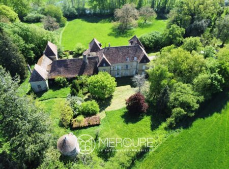 Château inscrit Monument Historique et ses 7 hectares de parc, bois, pré et rivière - 21208VA