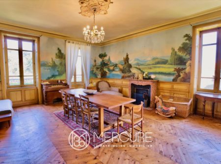 Manoir fin XIXème avec vue panoramique, sur 4616m2 (terrain constructible), 10 min de Clermont-Ferrand et 5min de l’A75 - 21172AU
