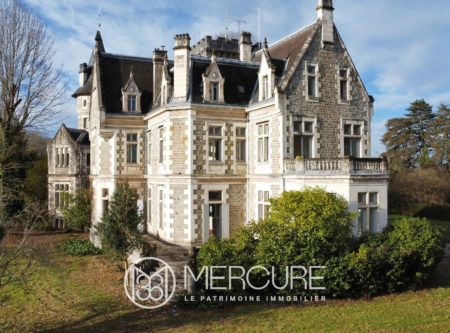 MAJESTUEUX CHATEAU NEOGOTHIQUE XIXEME - 900930bx