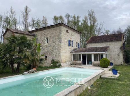 MOULIN XVIIÈME – 3 HA AVEC PISCINE ET DEPENDANCE – LOT-ET-GARONNE - 900978bx