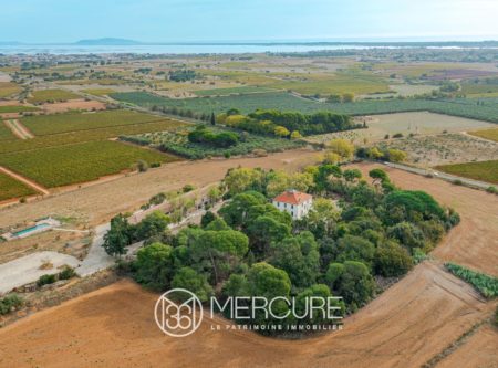 HERAULT EXCEPTIONNELLE PROPRIETE DEDIEE AUX RECEPTIONS DE PRESTIGE AVEC HEBERGEMENT ENTRE AGDE ET MARSEILLAN - 21410LR