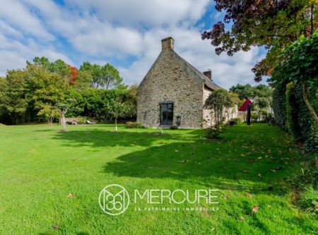 Morbihan, 10 min de Vannes, Charmante longère rénovée, sur grand parc - 21414BR