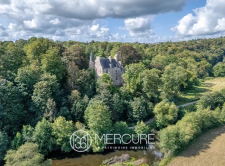 Normandy, Manche, 13th-century chateau, ISMH - 21416NO