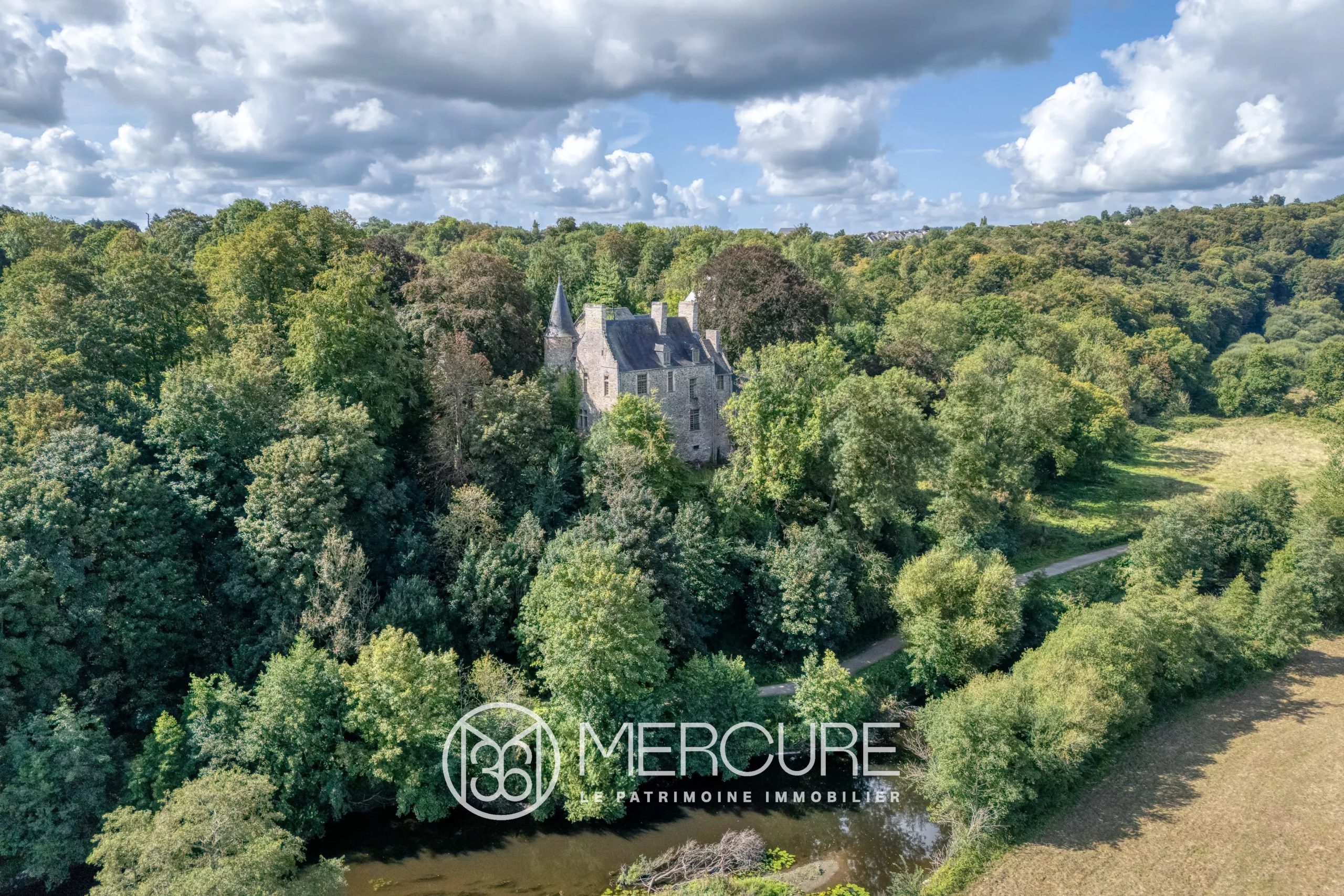 Normandy, Manche, 13th-century chateau, ISMH - 21416NO