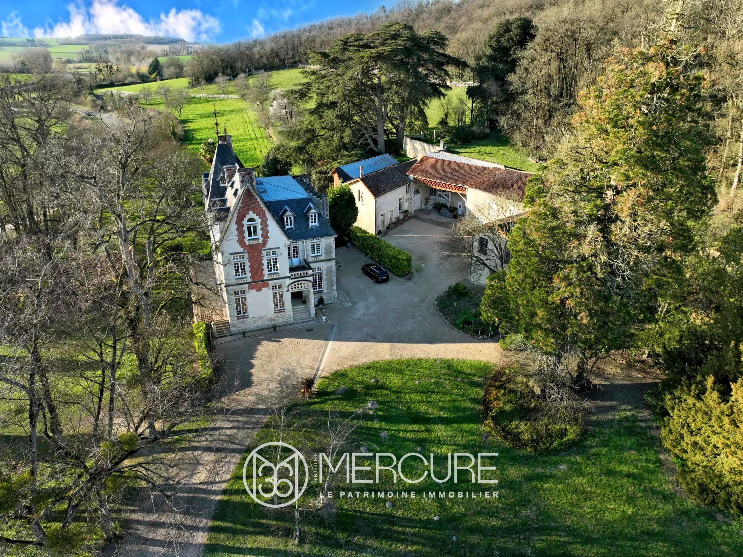 CHATEAU XIX avec DEPENDANCES sur 25 HA - 10089PO