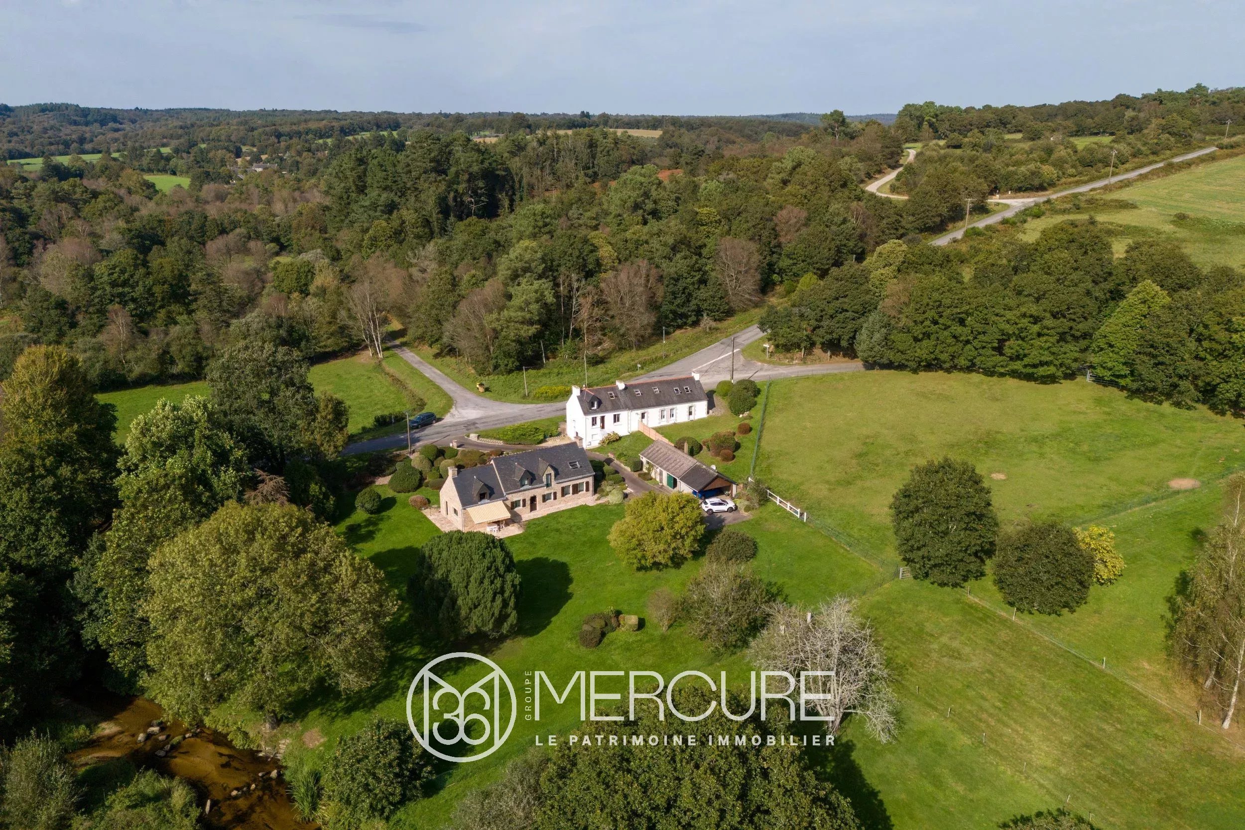 Morbihan, près du Faouët – Propriété de 3ha avec rivière - 20532BR