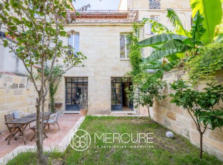 BORDEAUX TONDU – CHARMANTE  MAISON AVEC GARAGE ET JARDIN - 901069bx