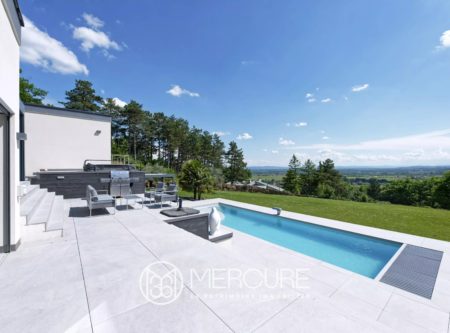 Architect-designed house with exceptional panoramic views of the vineyards and Mont Blanc - 21230VA
