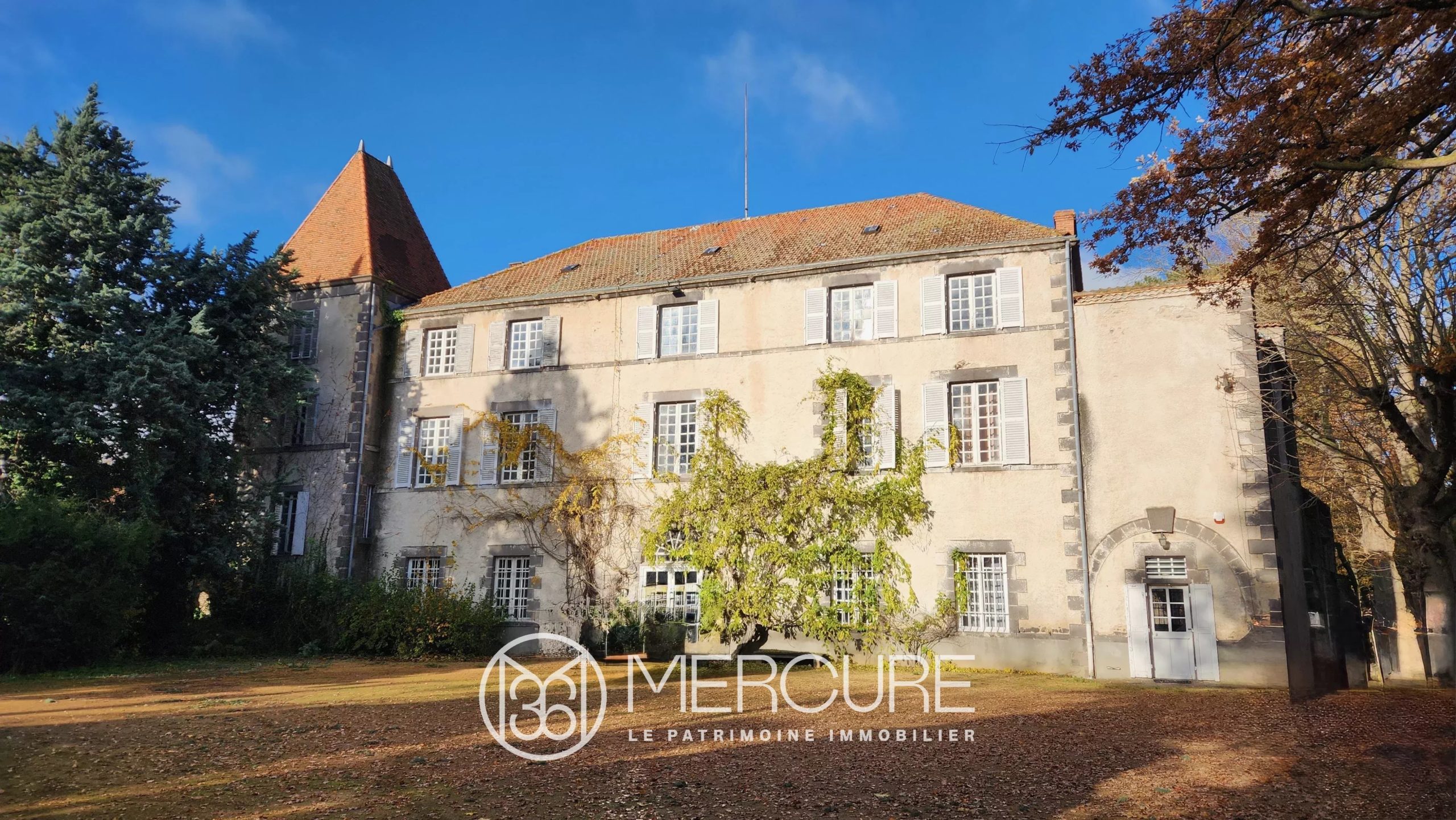 Domaine avec Château XVIème, dépendances, piscine, tennis, 10min centre RIOM - 21064AU