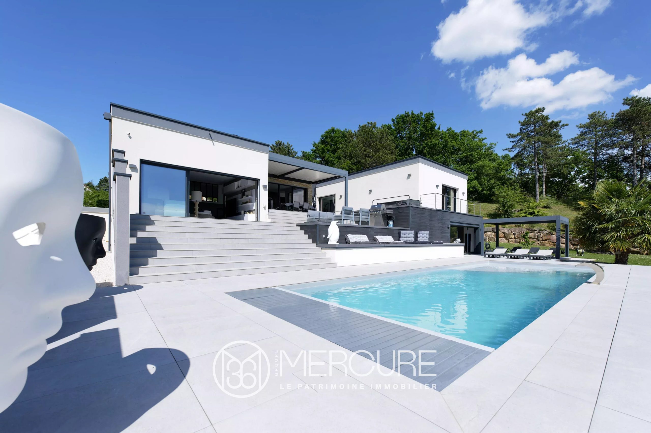 Maison d&rsquo;architecte avec vue panoramique exceptionnelle sur les vignobles et le Mont-Blanc - 21230VA