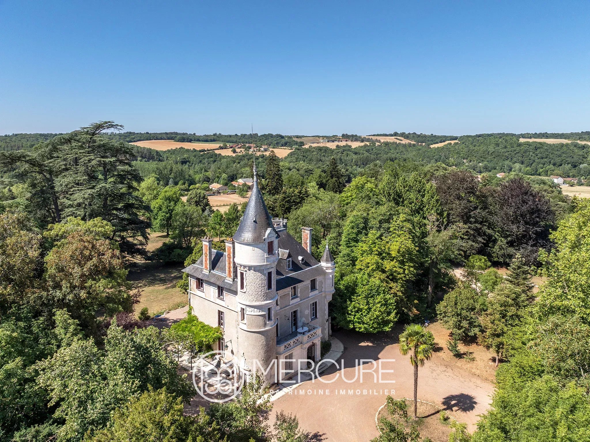 CHATEAU WITH 9HA PARK – NEAR NONTRON - 901052bx