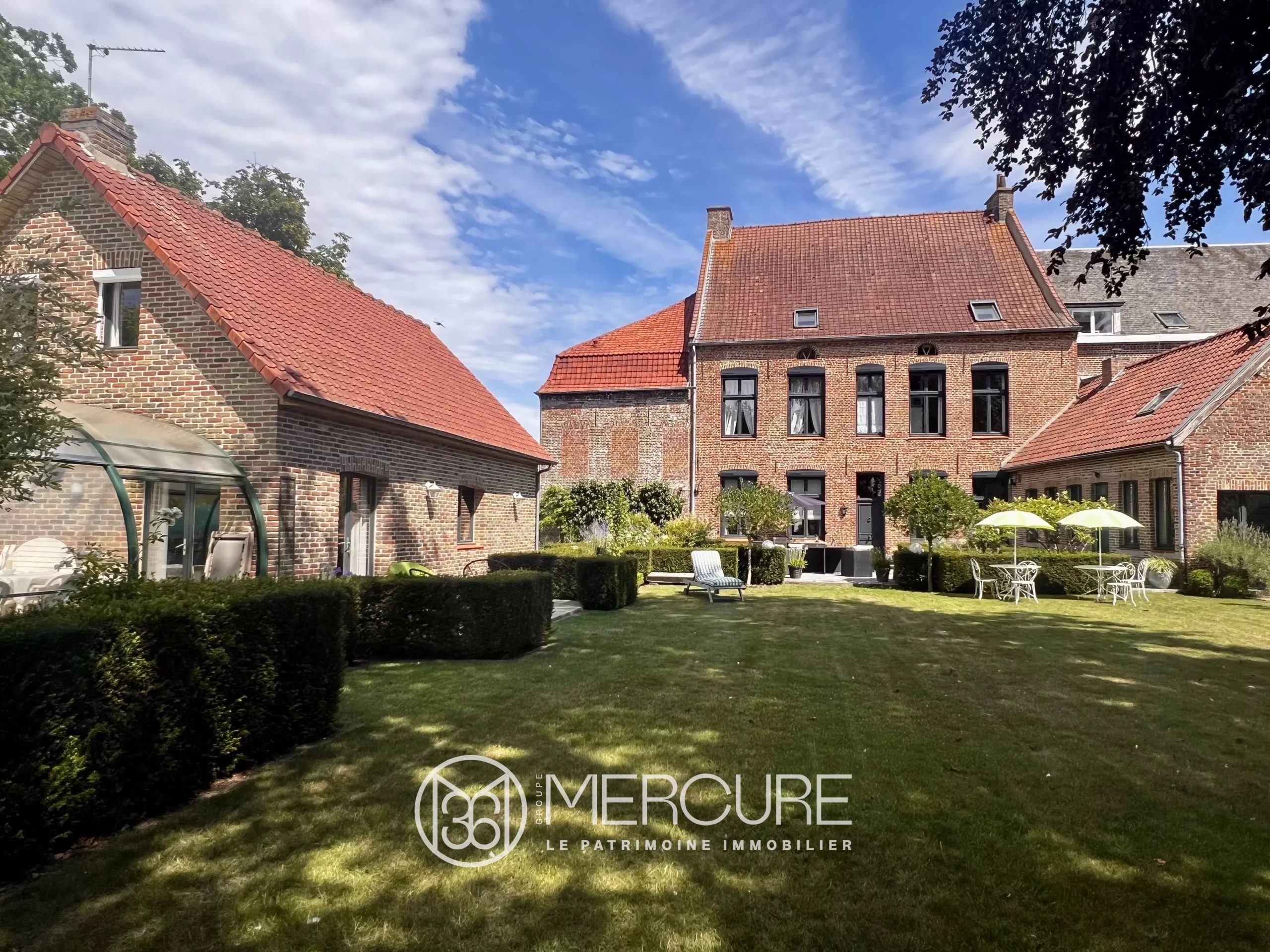 Late 17th-century house with outbuilding, garages, and covered swimming pool - 21720NC